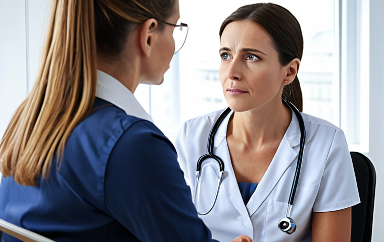 **

A compassionate clinical psychologist listening attentively to a patient, creating a safe and supportive environment in a brightly lit office.

**